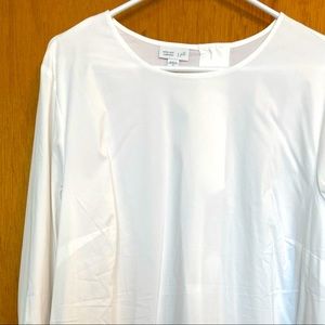 J Jill 3/4 length sleeve White Dress Tunic